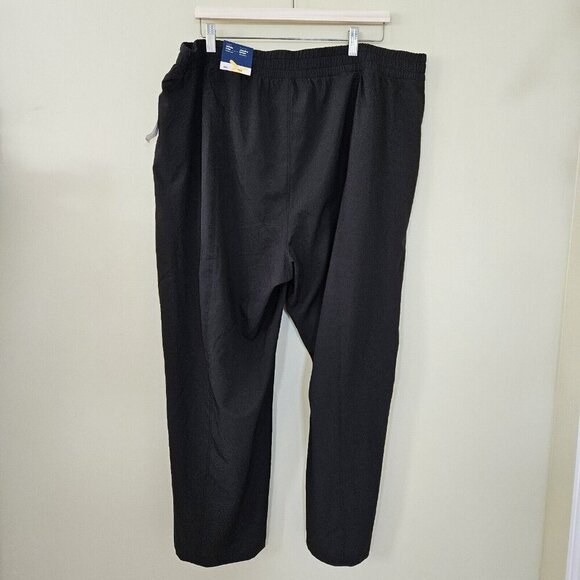 Old Navy Pants Womens XXL Black High Waist Wide Leg Stretch Quick Dry Front Slit - Picture 15 of 15